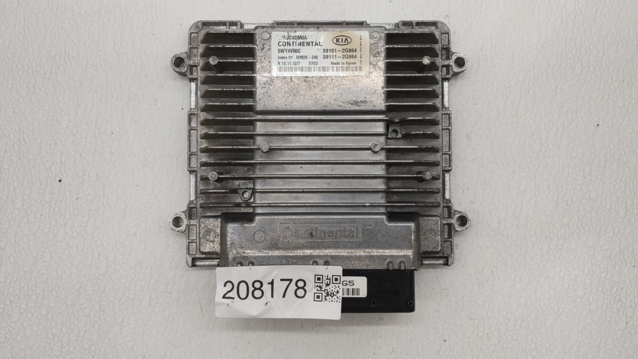 2011-2013 Kia Optima PCM Engine Control Computer ECU ECM PCU OEM P/N:39101-2G861 39111-2G861, 39101-2G869 Fits Fits 2011 201