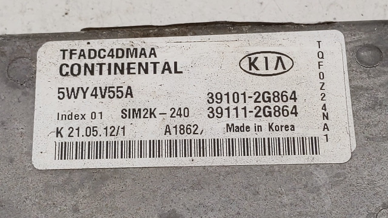 2011-2013 Kia Optima PCM Engine Control Computer ECU ECM PCU OEM P/N:39101-2G861 39111-2G861, 39101-2G869 Fits Fits 2011 201