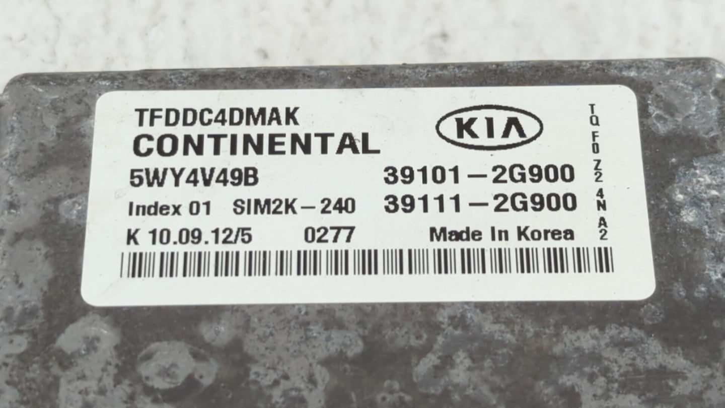 2011-2013 Kia Optima PCM Engine Control Computer ECU ECM PCU OEM P/N:39101-2G901 39101-2G864, 39111-2G864 Fits Fits 2011 201
