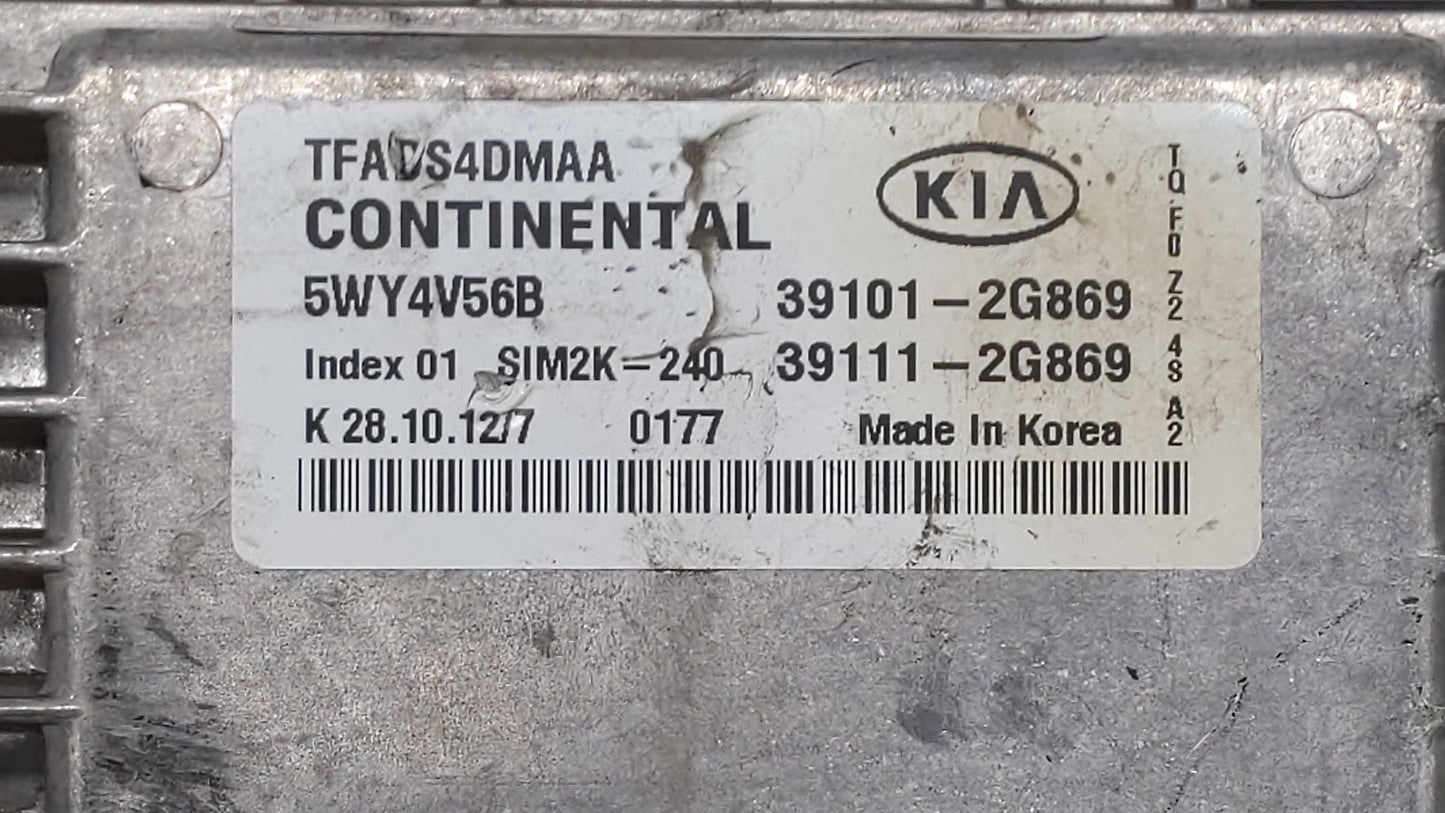 2011-2013 Kia Optima PCM Engine Control Computer ECU ECM PCU OEM P/N:39101-2G869 39101-2G867, 39111-2G867 Fits Fits 2011 201