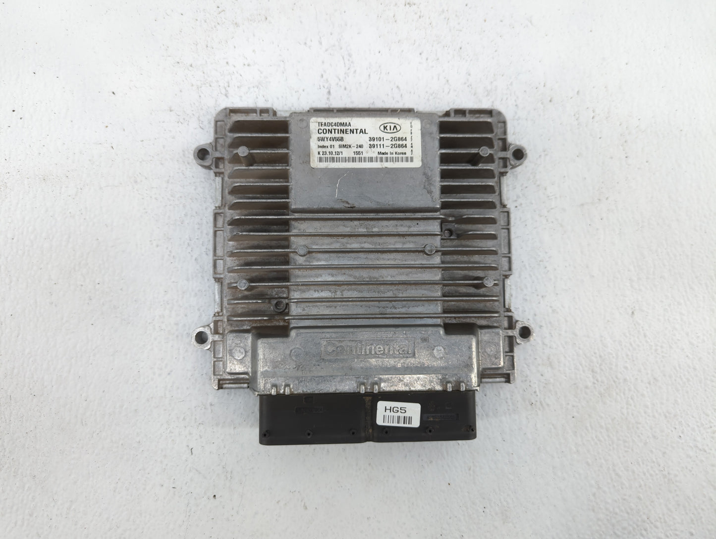 2011-2013 Kia Optima PCM Engine Control Computer ECU ECM PCU OEM P/N:39101-2G862 39111-2G862, 39101-2G861 Fits Fits 2011 201