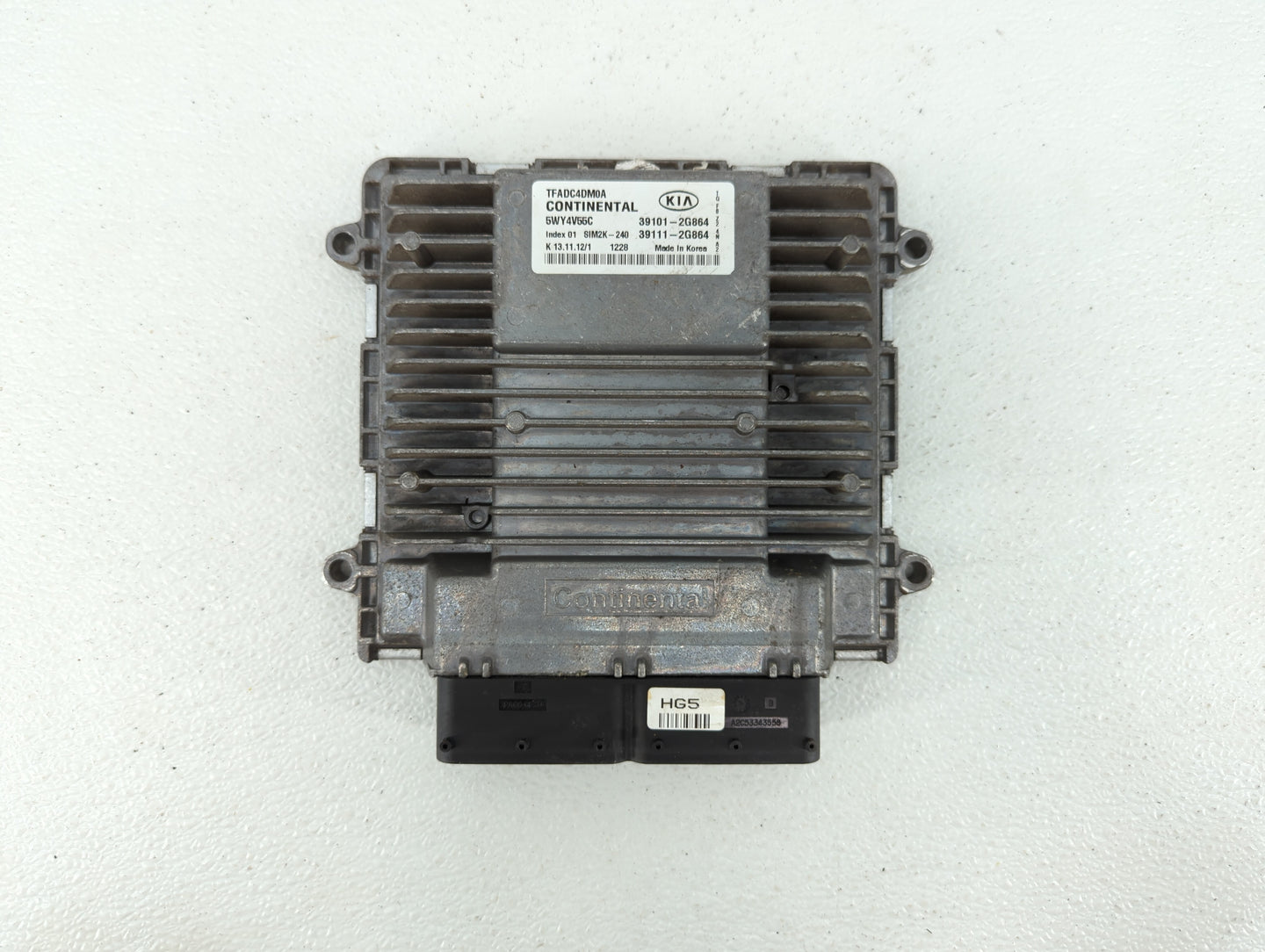 2011-2013 Kia Optima PCM Engine Control Computer ECU ECM PCU OEM P/N:39101-2G862 39111-2G862, 39101-2G861 Fits Fits 2011 201