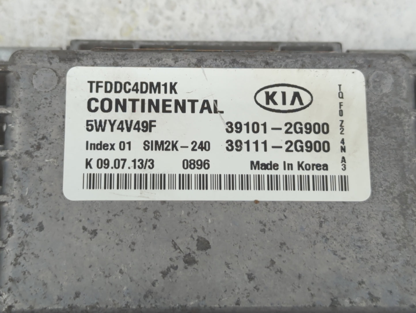 2011-2013 Kia Optima PCM Engine Control Computer ECU ECM PCU OEM P/N:39101-2G901 39101-2G864, 39111-2G864 Fits Fits 2011 201