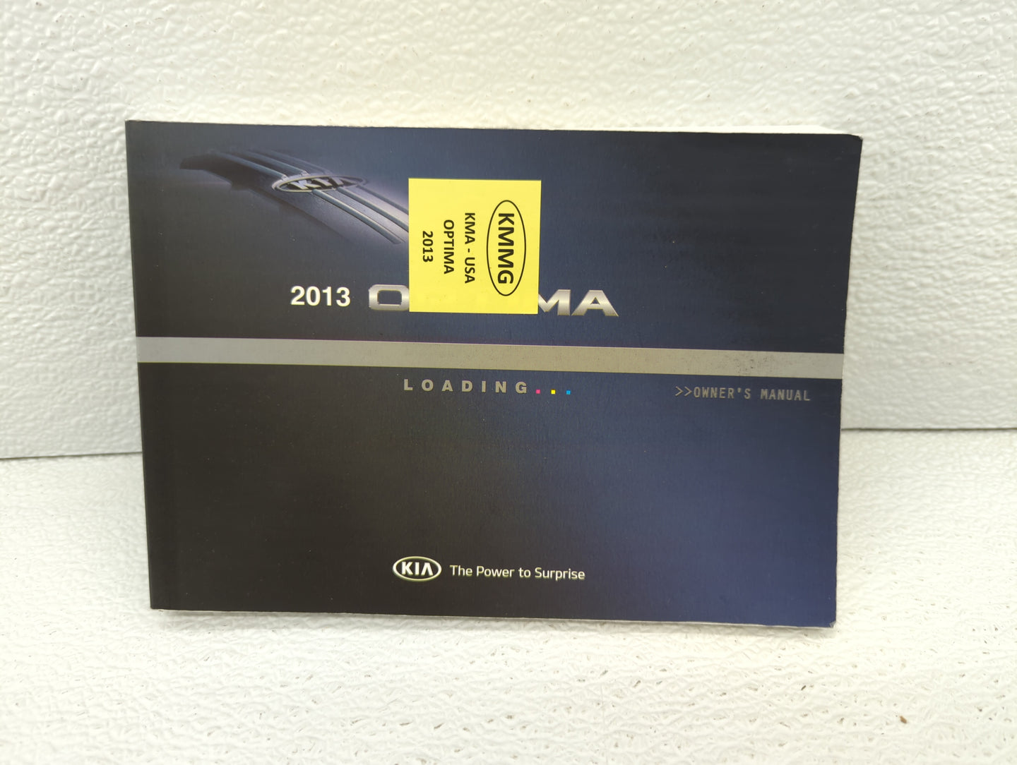 2013 Kia Optima Owners Manual Book Guide OEM Used Auto Parts - Oemusedautoparts1.com
