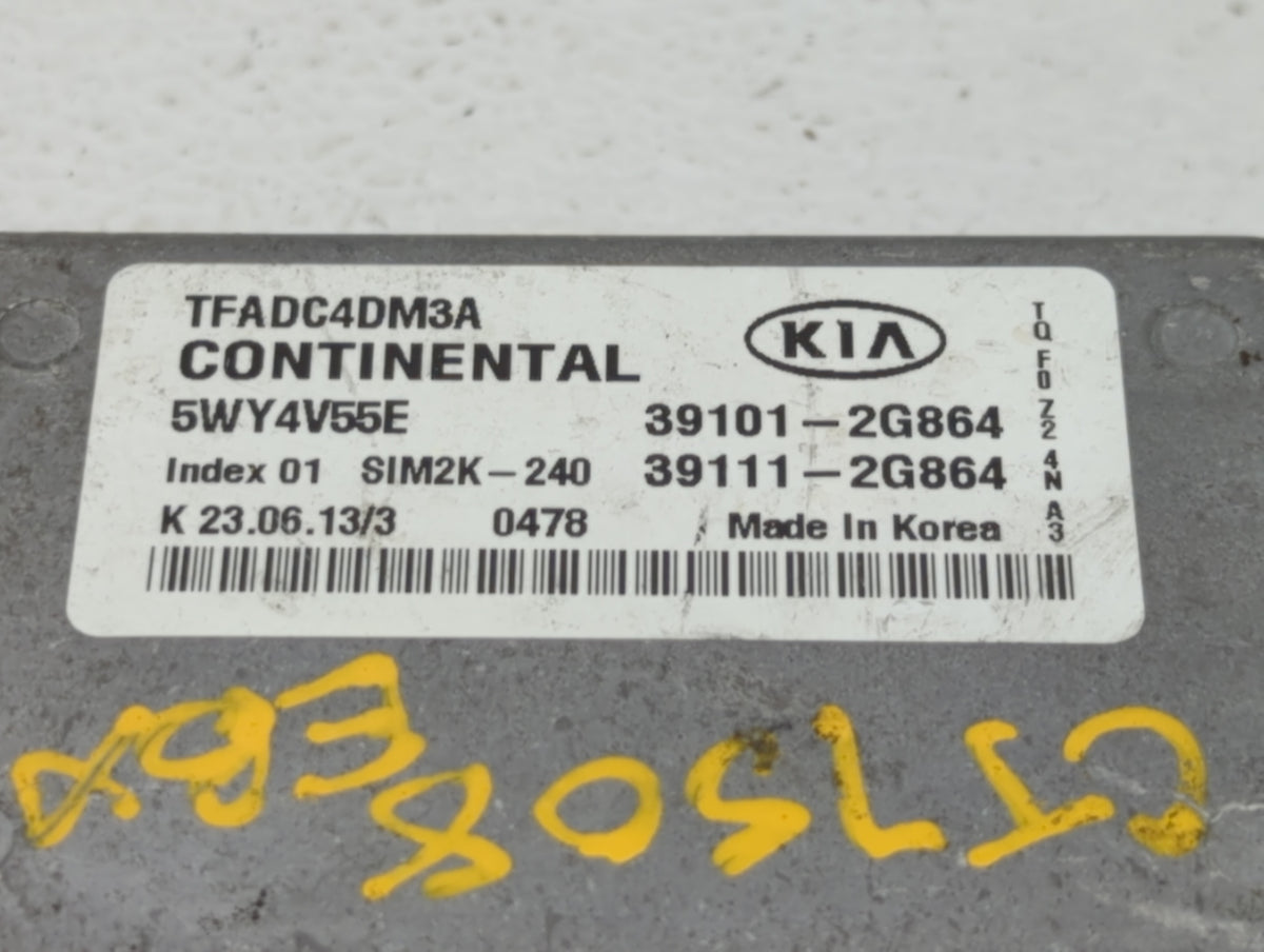 2011-2013 Kia Optima PCM Engine Control Computer ECU ECM PCU OEM P/N:39101-2G862 39111-2G862, 39101-2G861 Fits 2011 2012 201