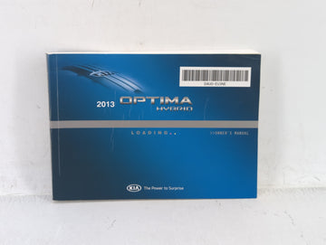 2013 Kia Optima Owners Manual Book Guide OEM Used Auto Parts - Oemusedautoparts1.com