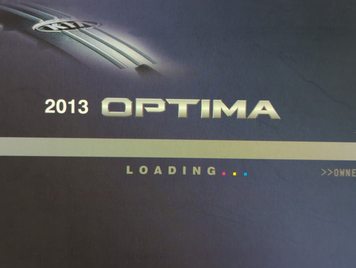 2013 Kia Optima Owners Manual Book Guide OEM Used Auto Parts - Oemusedautoparts1.com
