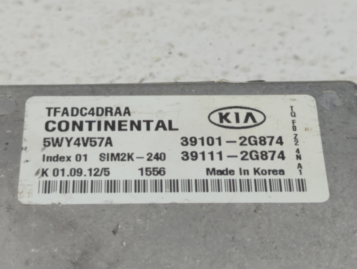 2011-2013 Kia Optima PCM Engine Control Computer ECU ECM PCU OEM P/N:39111-2G874 39101-2G874, 39111-2G864 Fits 2011 2012 201