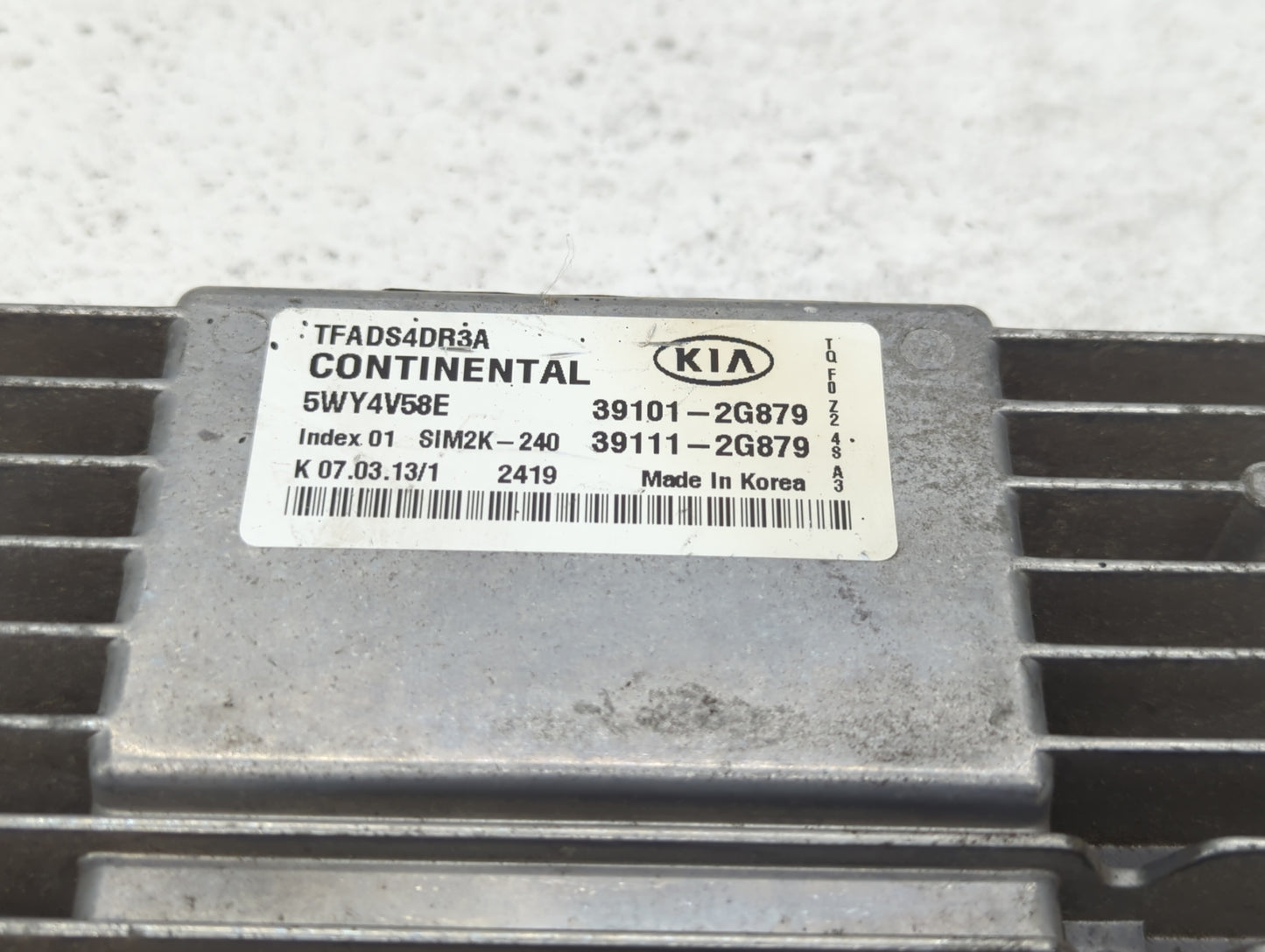 2011-2013 Kia Optima PCM Engine Control Computer ECU ECM PCU OEM P/N:39111-2G879 39101-2G879, 39111-2G877 Fits Fits 2011 201