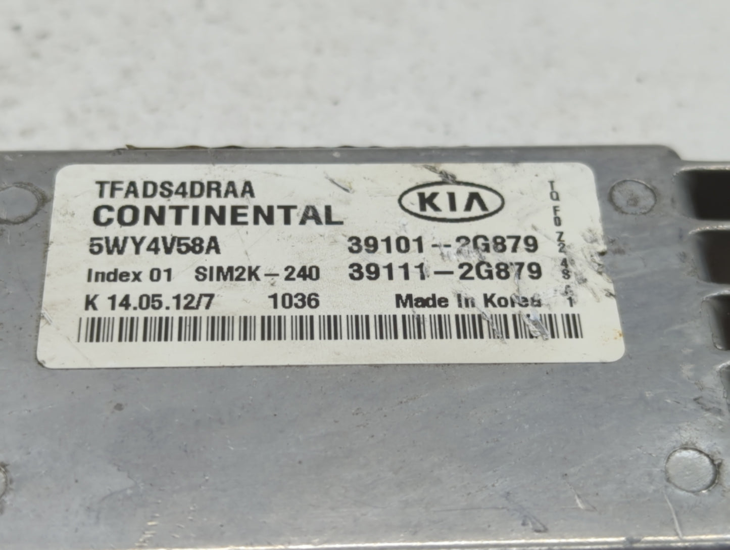 2011-2013 Kia Optima PCM Engine Control Computer ECU ECM PCU OEM P/N:39111-2G879 39101-2G879, 39111-2G877 Fits Fits 2011 201