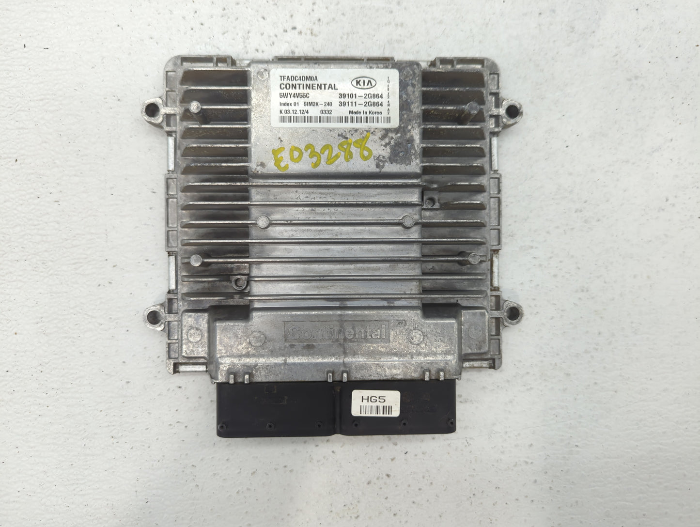 2011-2013 Kia Optima PCM Engine Control Computer ECU ECM PCU OEM P/N:39111-2G864 39101-2G864 Fits Fits 2011 2012 2013 OEM Us