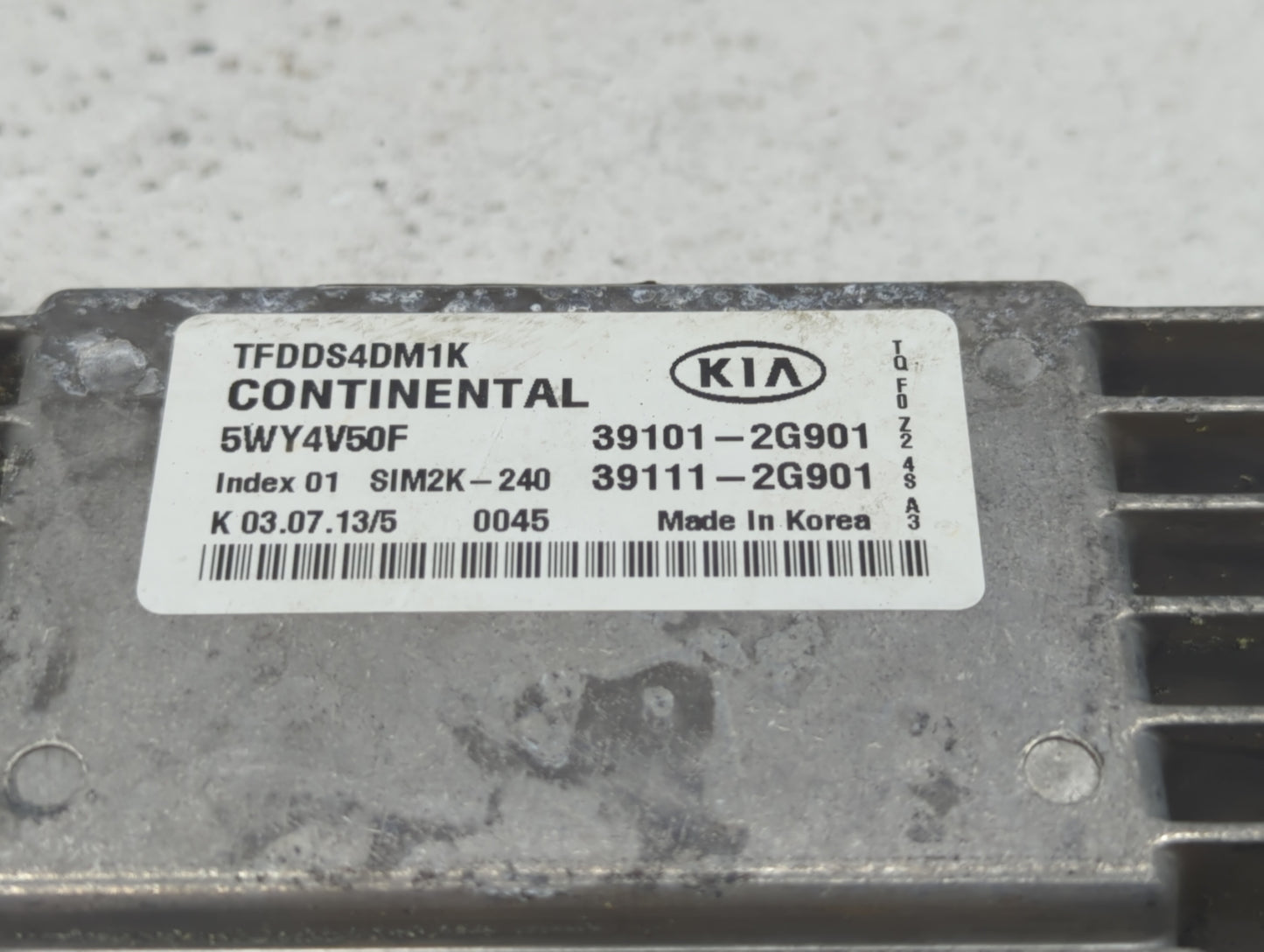 2011-2013 Kia Optima PCM Engine Control Computer ECU ECM PCU OEM P/N:39111-2G869 39101-2G869, 39101-2G868 Fits Fits 2011 201
