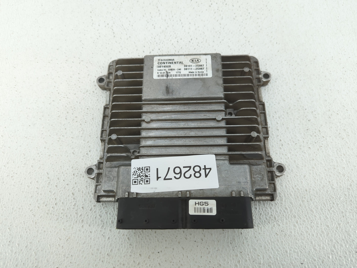 2011-2013 Kia Optima PCM Engine Control Computer ECU ECM PCU OEM P/N:39111-2G867 39101-2G867, 39111-2G869 Fits Fits 2011 201