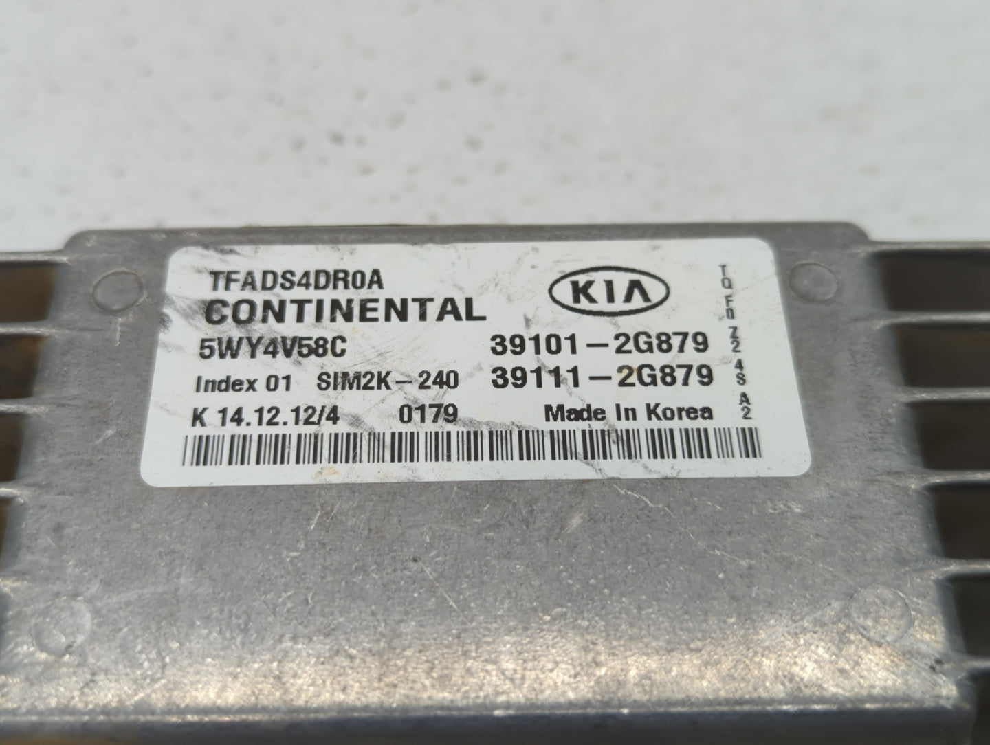 2011-2013 Kia Optima PCM Engine Control Computer ECU ECM PCU OEM P/N:39111-2G879 39101-2G879, 39111-2G877 Fits Fits 2011 201