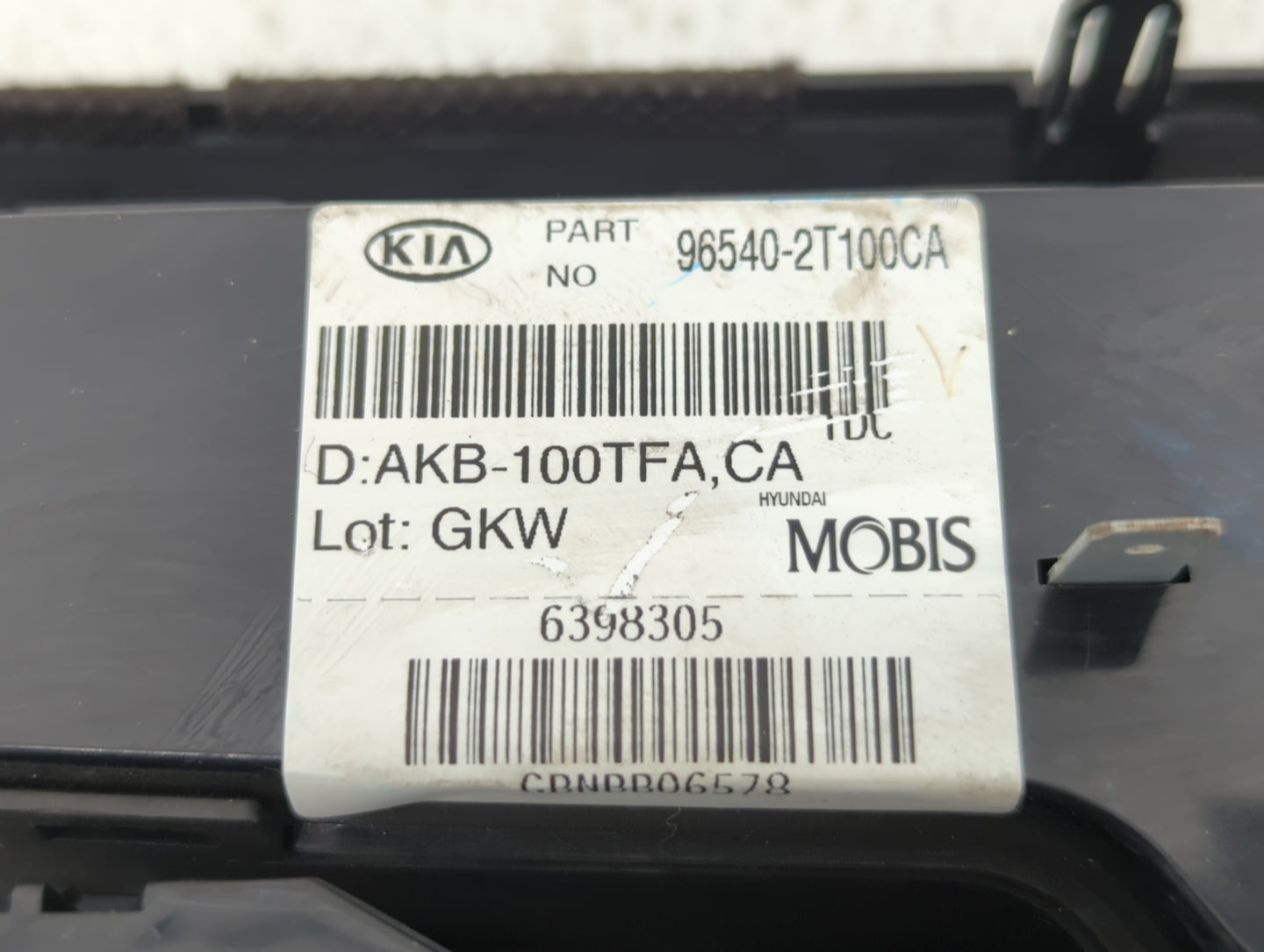 2011-2013 Kia Optima Radio AM FM Cd Player Receiver Replacement P/N:96540-2T100CA Fits Fits 2011 2012 2013 OEM Used Auto Par