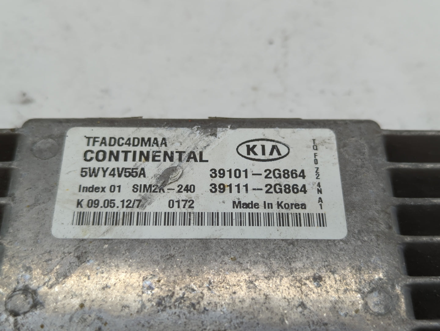 2011-2013 Kia Optima PCM Engine Control Computer ECU ECM PCU OEM P/N:39101-2G864 39111-2G863, 39101-2G863 Fits Fits 2011 201