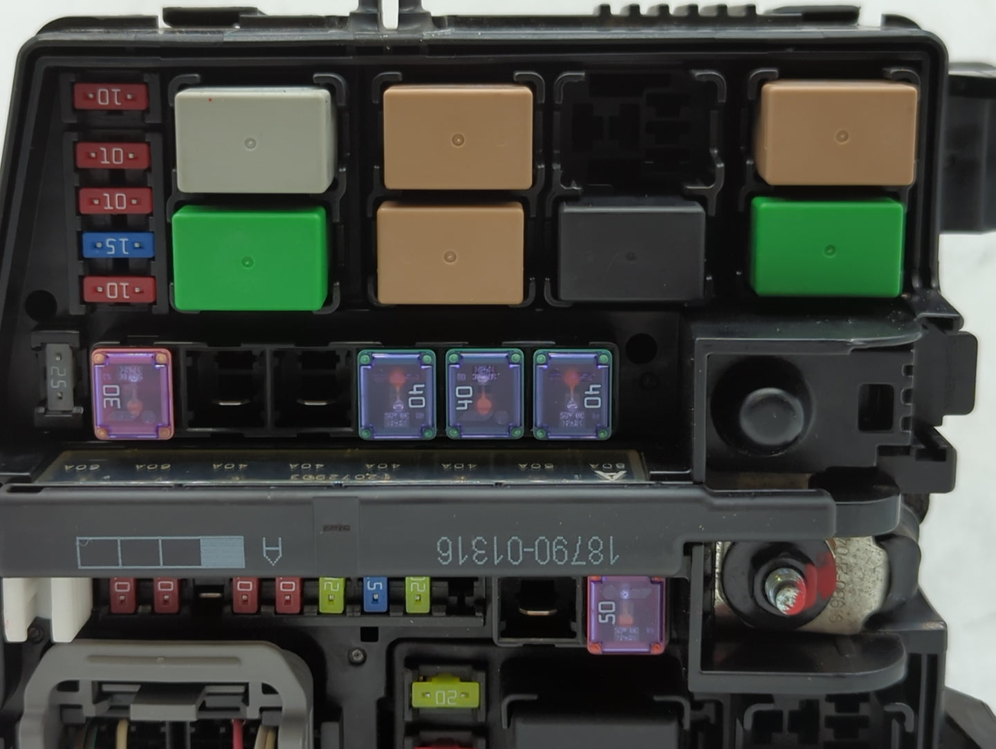 2011-2013 Kia Optima Fusebox Fuse Box Panel Relay Module P/N:91200-4C040 Fits Fits 2011 2012 2013 OEM Used Auto Parts - Oemu