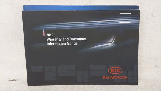 2013 Kia Optima Owners Manual Book Guide OEM Used Auto Parts