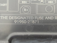 2011-2013 Kia Optima Fusebox Fuse Box Panel Relay Module P/N:18790-01314 91950-ST871 Fits Fits 2011 2012 2013 OEM Used Auto 