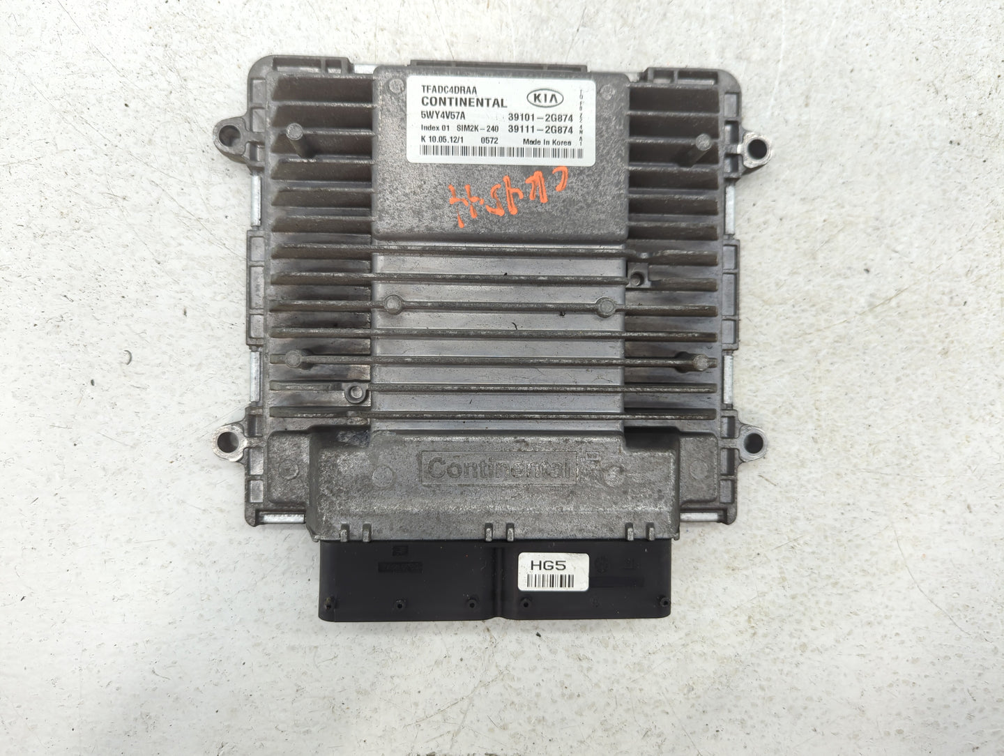 2011-2013 Kia Optima PCM Engine Control Computer ECU ECM PCU OEM P/N:39111-2G874 39101-2G874 Fits Fits 2011 2012 2013 OEM Us