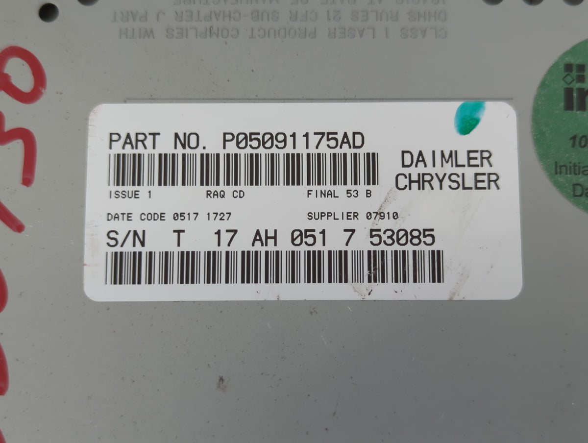 2011-2013 Kia Optima Am Fm Cd Player Radio Receiver 596123 - Oemusedautoparts1.com