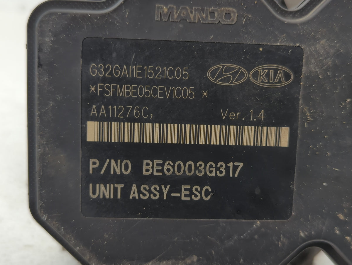 2011-2013 Kia Optima Anti-Lock Brake ABS Pump Module Actuator OEM P/N:BE6003G317 Fits Fits 2011 2012 2013 OEM Used Auto Part