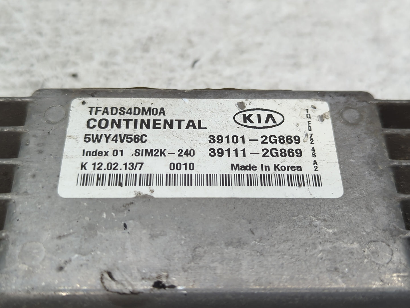 2011-2013 Kia Optima PCM Engine Control Computer ECU ECM PCU OEM P/N:39111-2G879 39101-2G879, 39111-2G877 Fits Fits 2011 201