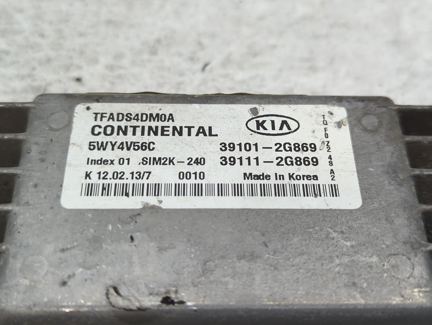 2011-2013 Kia Optima PCM Engine Control Computer ECU ECM PCU OEM P/N:39111-2G879 39101-2G879, 39111-2G877 Fits Fits 2011 201