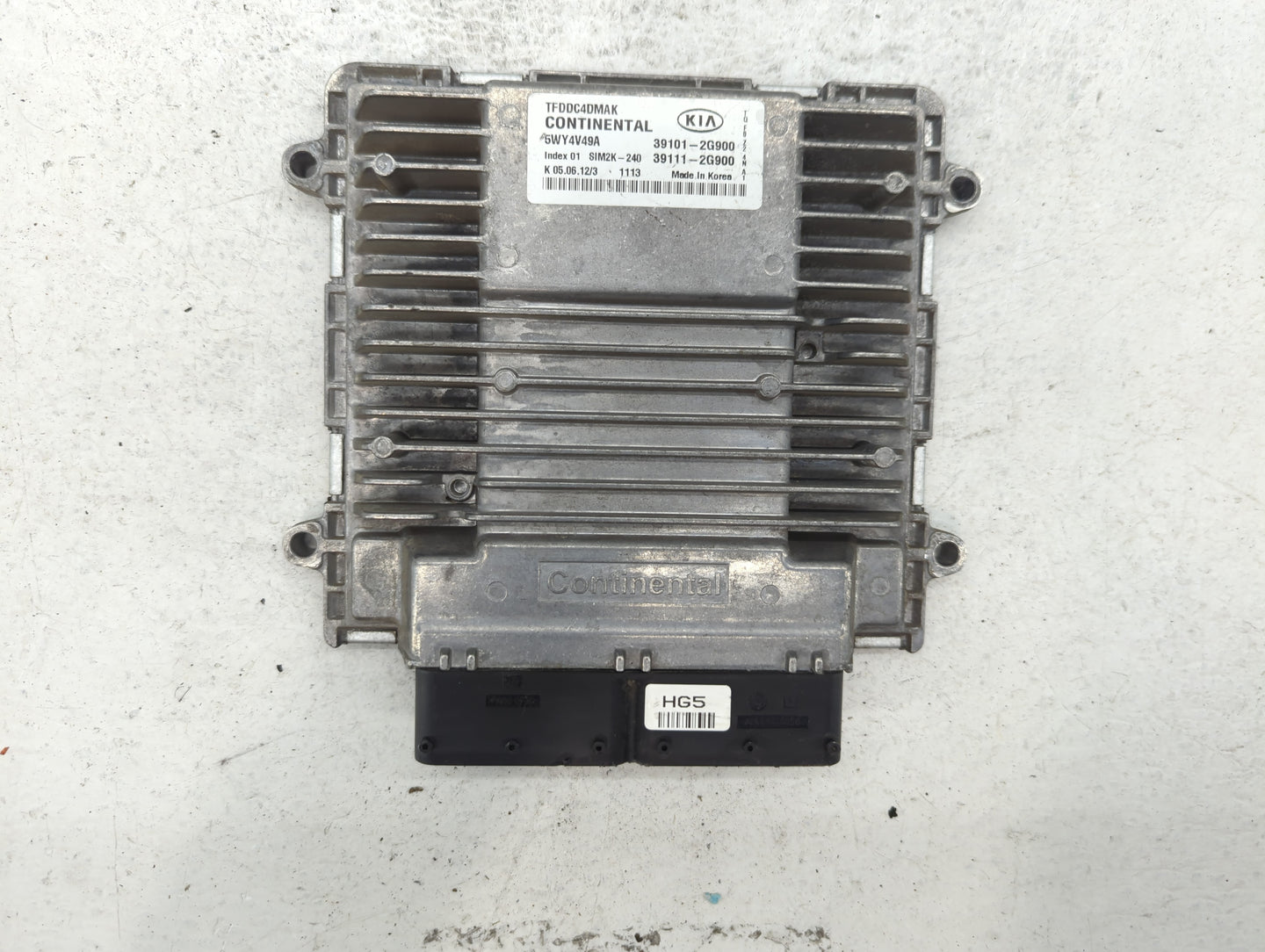 2011-2013 Kia Optima PCM Engine Control Computer ECU ECM PCU OEM P/N:39101-2G900 Fits Fits 2011 2012 2013 OEM Used Auto Part