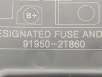 2011-2013 Kia Optima Fusebox Fuse Box Panel Relay Module P/N:91950-2T860 Fits Fits 2011 2012 2013 OEM Used Auto Parts - Oemu