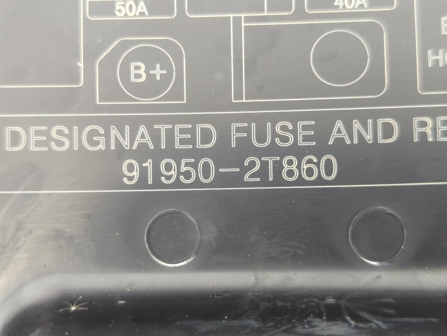2011-2013 Kia Optima Fusebox Fuse Box Panel Relay Module P/N:91950-2T860 Fits Fits 2011 2012 2013 OEM Used Auto Parts - Oemu