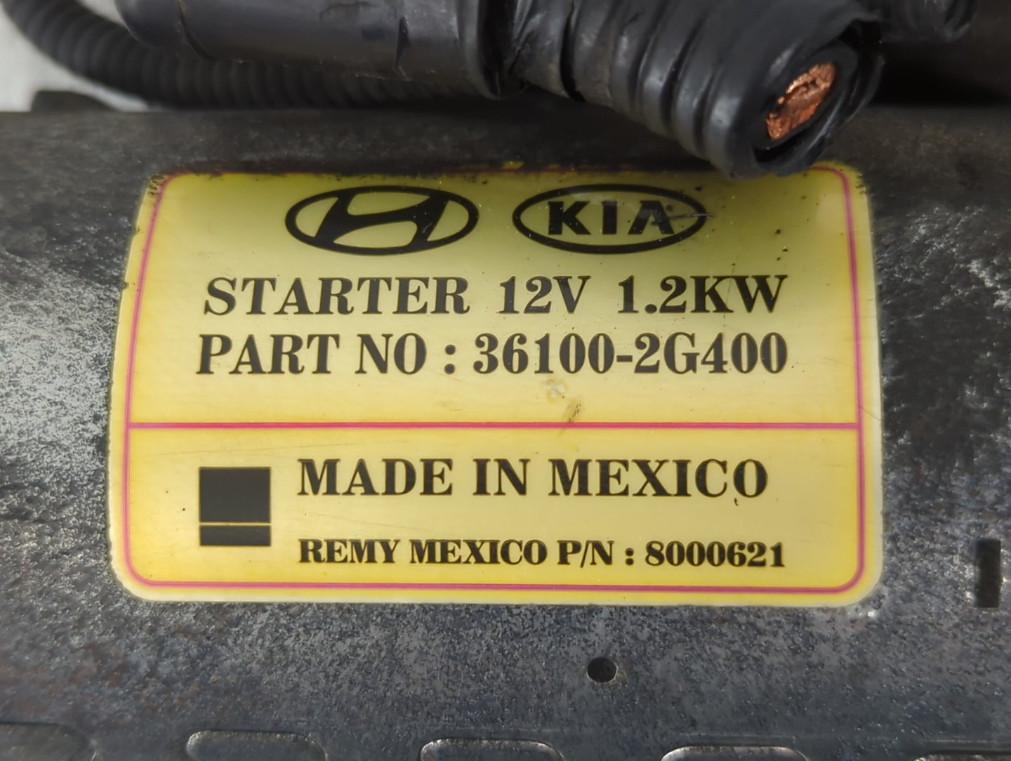 2012-2014 Kia Optima Car Starter Motor Solenoid OEM P/N:8000621 36100-2G400 Fits Fits 2008 2009 2010 2011 2012 2013 2014 OEM