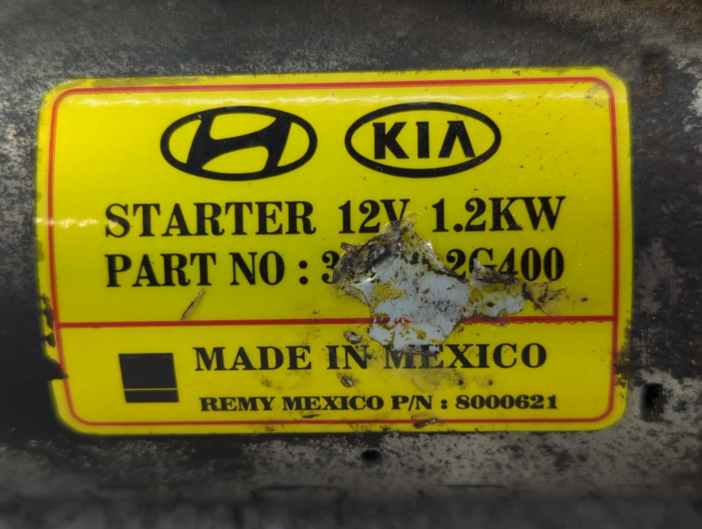 2012-2014 Kia Optima Car Starter Motor Solenoid OEM P/N:8000621 36100-2G400 Fits Fits 2008 2009 2010 2011 2012 2013 2014 OEM