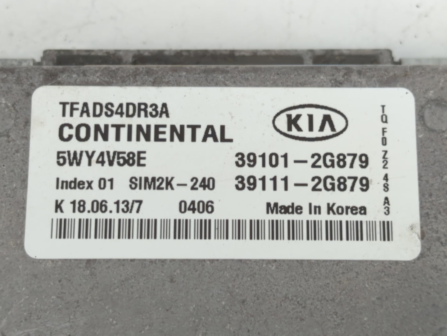 2011-2013 Kia Optima PCM Engine Control Computer ECU ECM PCU OEM P/N:39111-2G879 39101-2G879 Fits Fits 2011 2012 2013 OEM Us