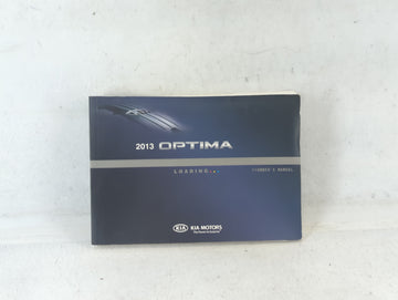 2013 Kia Optima Owners Manual Book Guide P/N:A4CO-EU25A OEM Used Auto Parts - Oemusedautoparts1.com