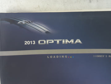 2013 Kia Optima Owners Manual Book Guide P/N:A4CO-EU25A OEM Used Auto Parts