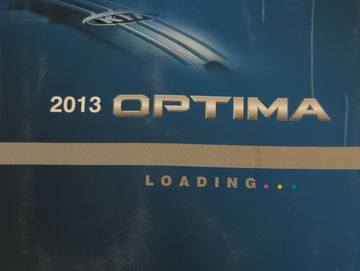 2013 Kia Optima Owners Manual Book Guide P/N:A2TO-EC31B OEM Used Auto Parts