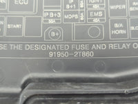 2011-2013 Kia Optima Fusebox Fuse Box Panel Relay Module P/N:91950-2T860 VS912004C040QB Fits Fits 2011 2012 2013 OEM Used Au
