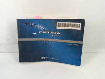 2013 Kia Optima Owners Manual Book Guide P/N:D4U0-EU36D OEM Used Auto Parts - Oemusedautoparts1.com