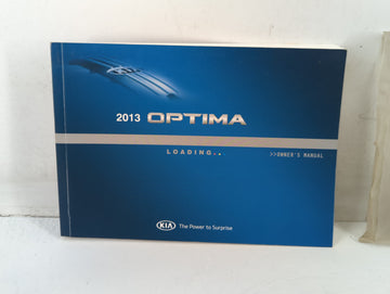 2013 Kia Optima Owners Manual Book Guide P/N:A2TO-EU29B OEM Used Auto Parts