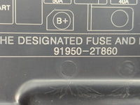 2011-2013 Kia Optima Fusebox Fuse Box Panel Relay Module P/N:91950-2T860 Fits Fits 2011 2012 2013 OEM Used Auto Parts - Oemu