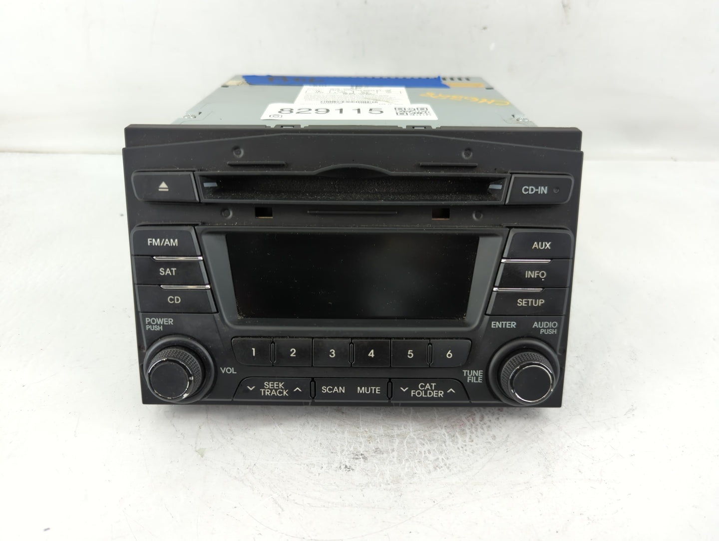 2011-2013 Kia Optima Radio AM FM Cd Player Receiver Replacement P/N:96170-2T651CA Fits Fits 2011 2012 2013 OEM Used Auto Par