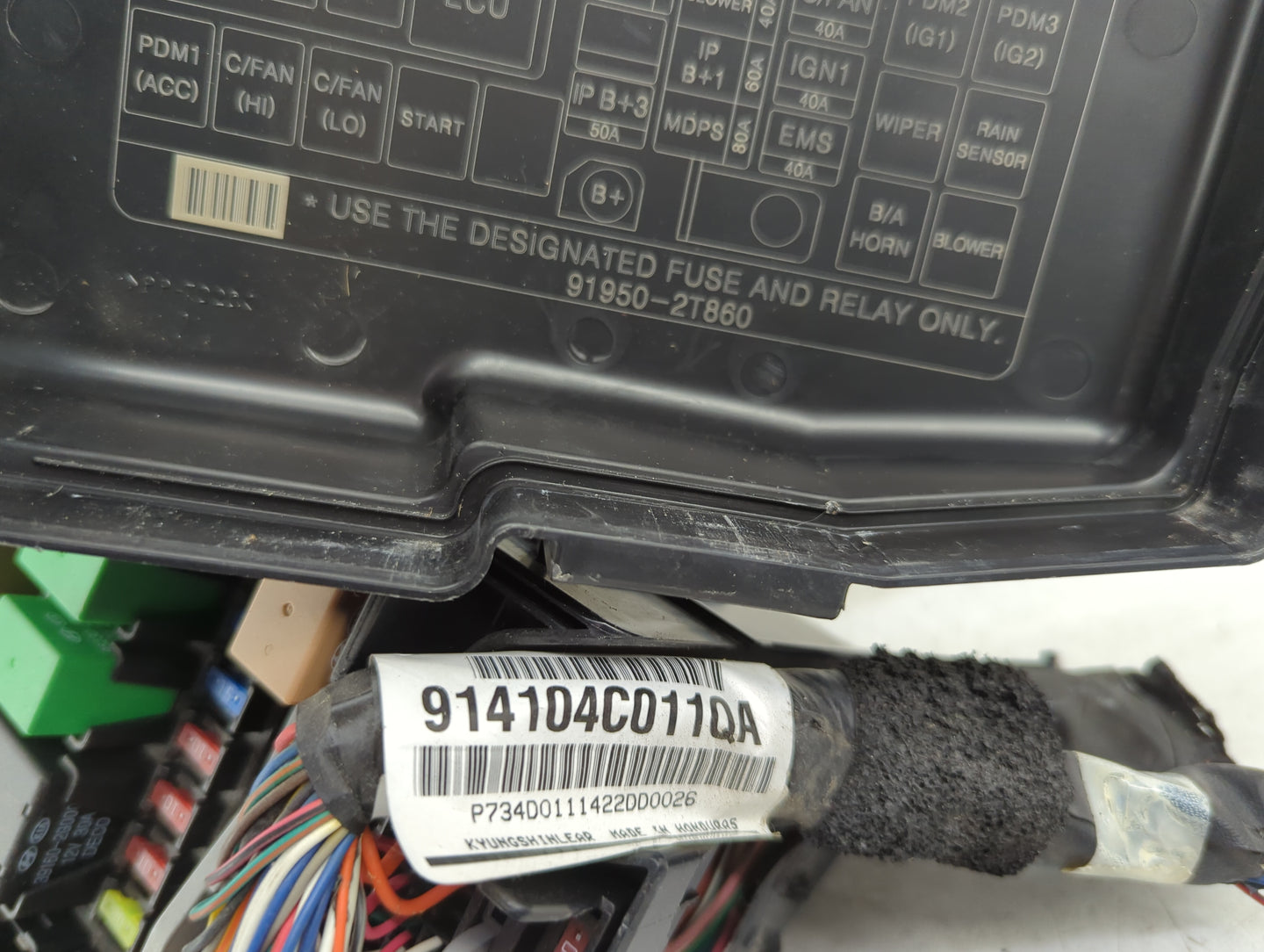 2011-2013 Kia Optima Fusebox Fuse Box Panel Relay Module Fits Fits 2011 2012 2013 OEM Used Auto Parts - Oemusedautoparts1.co