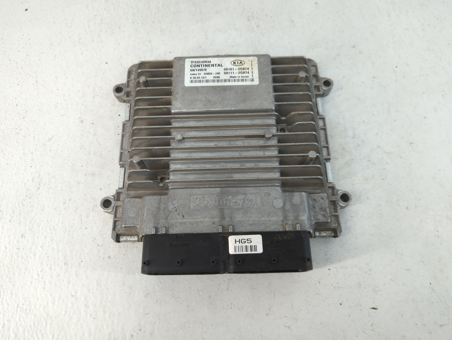 2011-2013 Kia Optima PCM Engine Control Computer ECU ECM PCU OEM P/N:39111-2G874 39101-2G874 Fits Fits 2011 2012 2013 OEM Us