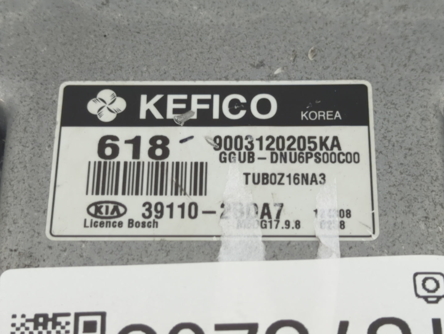 2012-2013 Kia Rio PCM Engine Control Computer ECU ECM PCU OEM P/N:391102BDA7 Fits Fits 2012 2013 OEM Used Auto Parts - Oemus