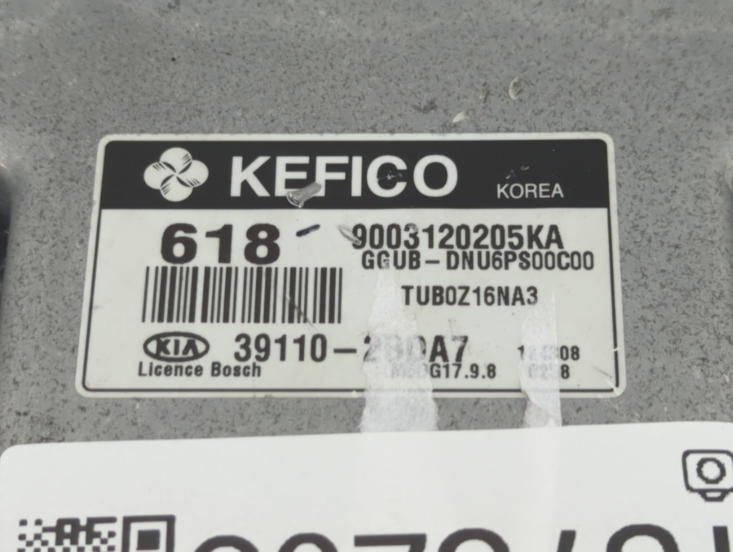 2012-2013 Kia Rio PCM Engine Control Computer ECU ECM PCU OEM P/N:391102BDA7 Fits Fits 2012 2013 OEM Used Auto Parts - Oemus
