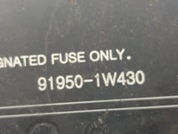 2012-2015 Kia Rio Fusebox Fuse Box Panel Relay Module P/N:91950-1W430 Fits Fits 2012 2013 2014 2015 OEM Used Auto Parts - Oe