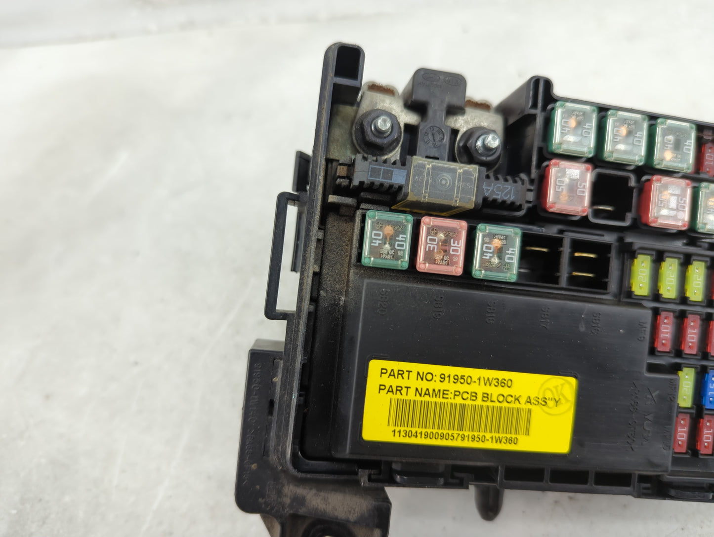 2012-2015 Kia Rio Fusebox Fuse Box Panel Relay Module P/N:91950-1W430 91950-1W350, 91950-1W360 Fits Fits 2012 2013 2014 2015