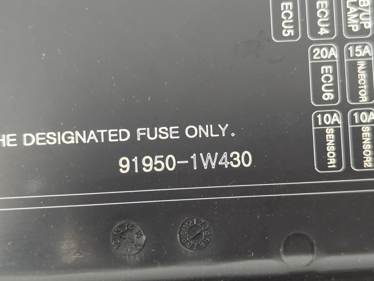 2012-2015 Kia Rio Fusebox Fuse Box Panel Relay Module P/N:91950-1W430 91950-1W350, 91950-1W360 Fits Fits 2012 2013 2014 2015