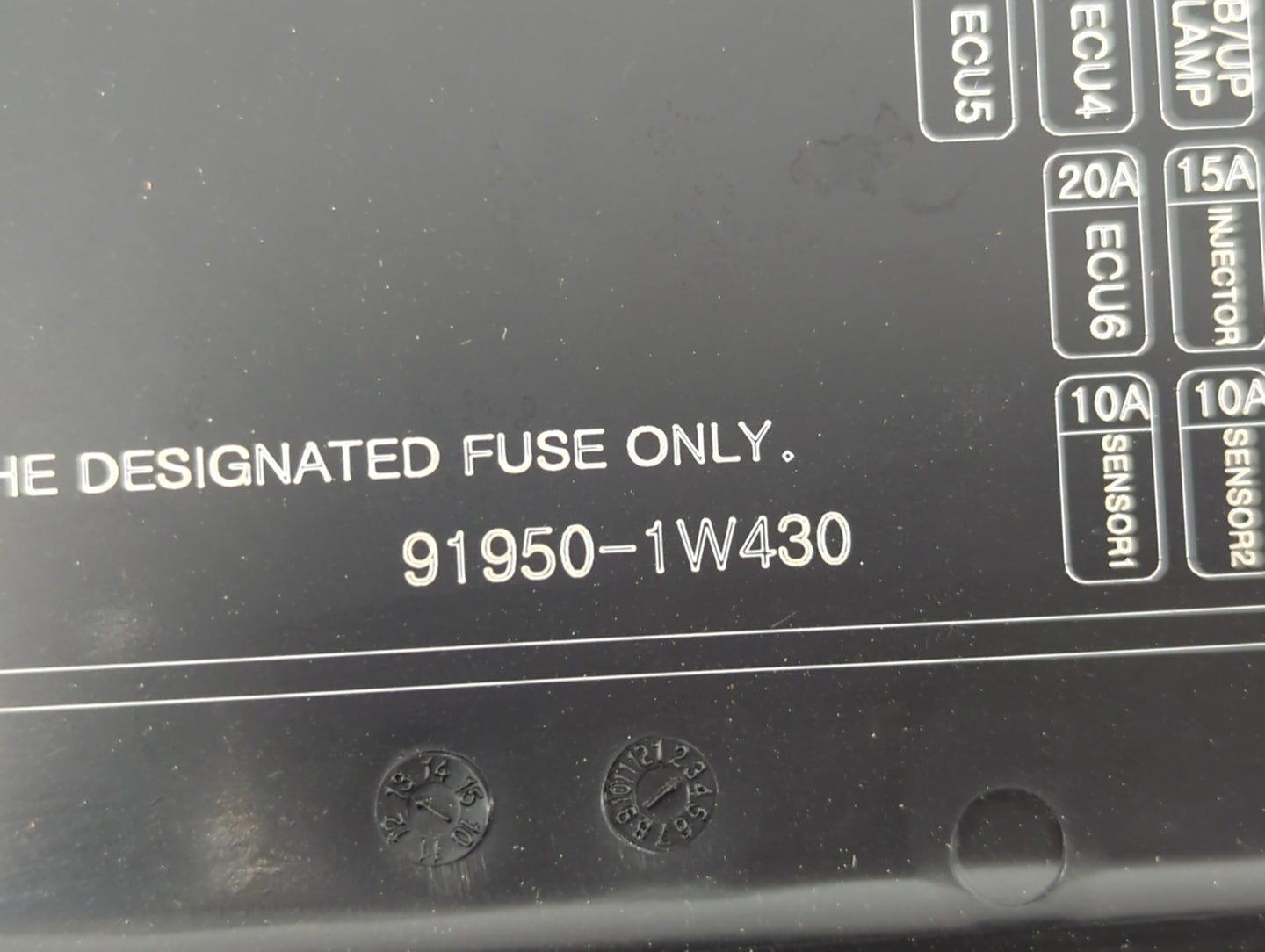 2012-2015 Kia Rio Fusebox Fuse Box Panel Relay Module P/N:91950-1W430 91950-1W350, 91950-1W360 Fits Fits 2012 2013 2014 2015